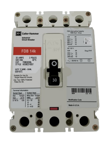 FDB3030 - EATON MOLDED CASE CIRCUIT BREAKER