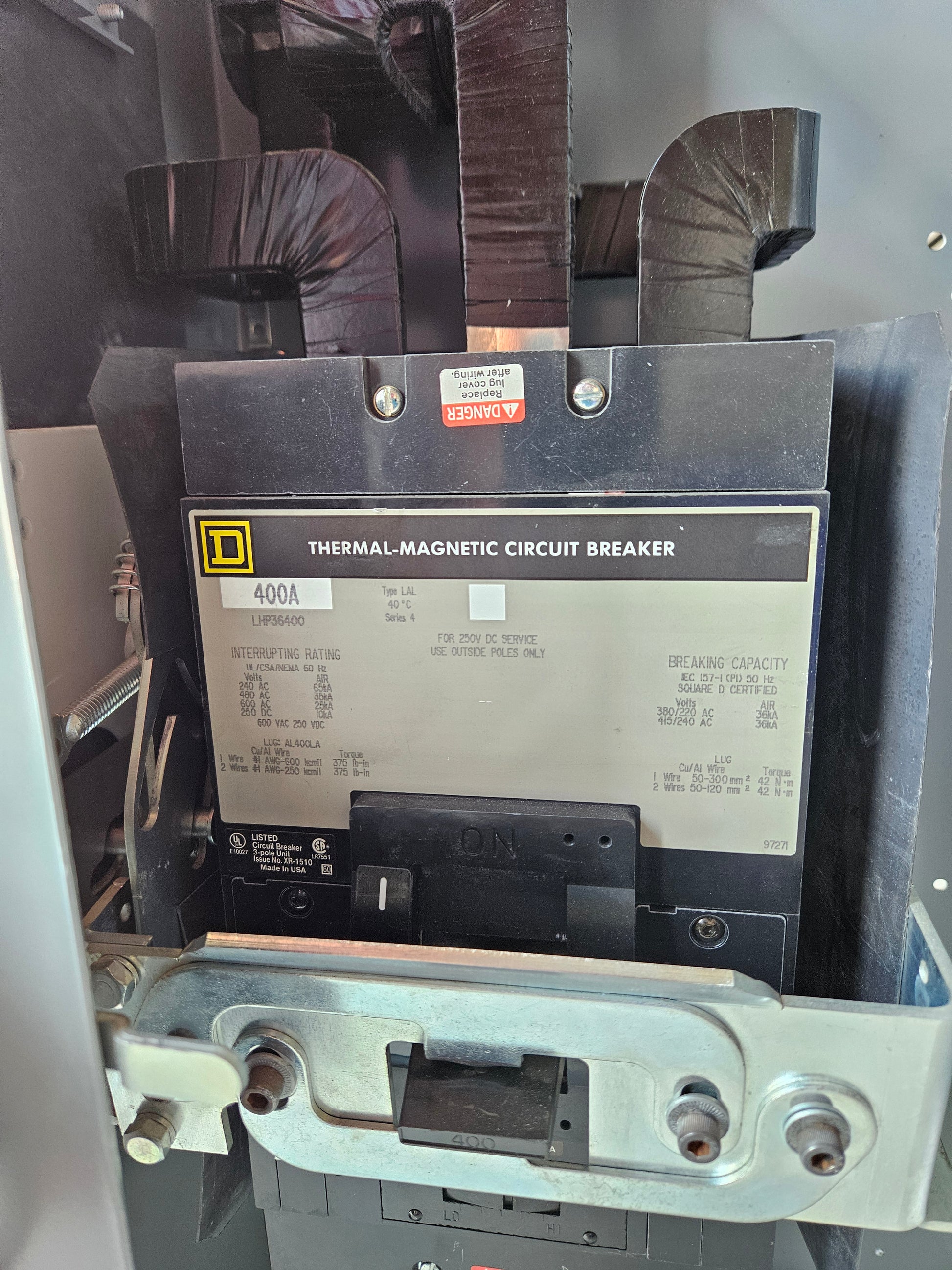 SQUARE D - MODEL 6 - MCC BUCKET - 400A Breaker Feeder