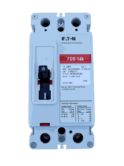 FDB2015 - EATON MOLDED CASE CIRCUIT BREAKER