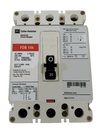 FDB3030 - EATON MOLDED CASE CIRCUIT BREAKER