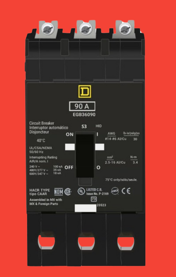 EGB36090 - SQUARE D / SCHNEIDER MOLDED CASE CIRCUIT BREAKER